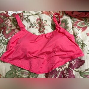 Time and Tru Bright Pink Bikini Top